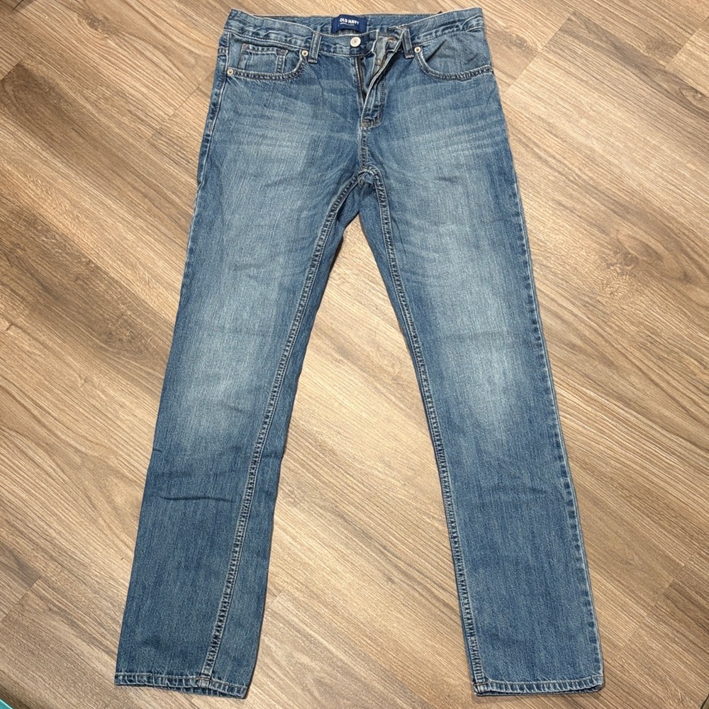 Old Navy Women's Straight Leg Blue Jeans Size 16 Vintage